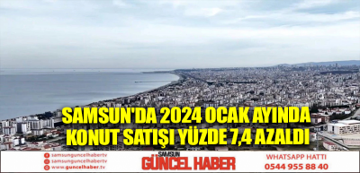 Samsun'da 2024 Ocak Ayında Konut Satışı Yüzde 7,4 Azaldı