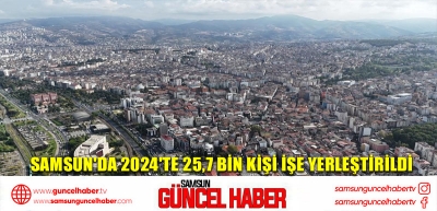 Samsun'da 2024'te 25,7 bin kişi işe yerleştirildi