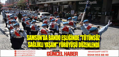 Samsun'da bando eşliğinde 