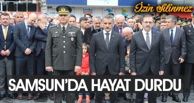 Samsun'da Hayat Durdu