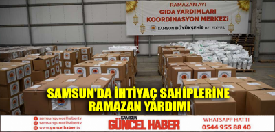 Samsun'da ihtiyaç sahiplerine Ramazan yardımı