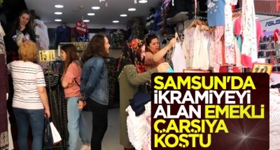 Samsun'da ikramiyeyi alan emekli çarşıya koştu