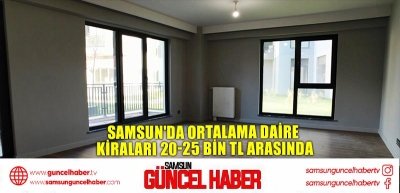 Samsun'da Ortalama Daire Kiraları 20-25 Bin TL Arasında