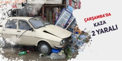  Samsun'da trafik kazası: 2 yaralı