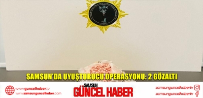 Samsun'da uyuşturucu operasyonu: 2 gözaltı