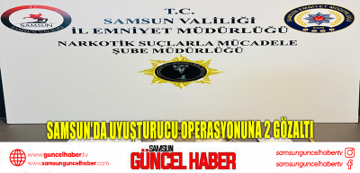 Samsun'da uyuşturucu operasyonuna 2 gözaltı