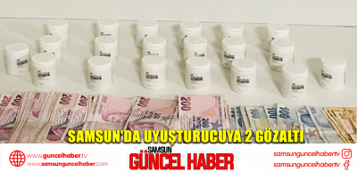 Samsun'da uyuşturucuya 2 gözaltı