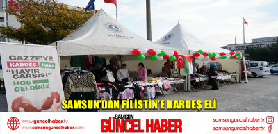 Samsun’dan Filistin’e kardeş eli