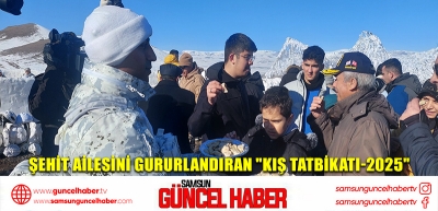 Şehit ailesini gururlandıran 