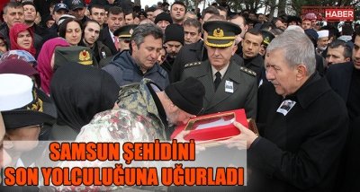 Şehit Astsubay Şahin Samsun'da toprağa verildi