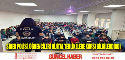 Siber Polisi, Öğrencileri Dijital Tehlikelere Karşı Bilgilendirdi