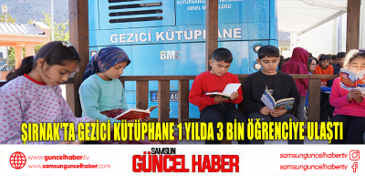 Şırnak'ta gezici kütüphane 1 yılda 3 bin öğrenciye ulaştı