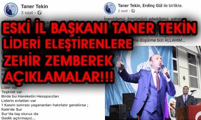 TANER TEKİN'DEN MHP'Yİ ELEŞTİRENLERE ZEHİR ZEMBEREK SÖZLER!!!