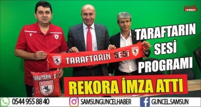 TARAFTARIN SESİ PROGRAMI REKORA İMZA ATTI