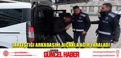 Tartıştığı arkadaşını bıçakla ağır yaraladı