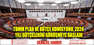 TBMM Plan ve Bütçe Komisyonu, 2024 yılı bütçelerini görüşmeye başladı