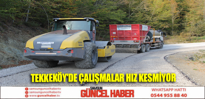 TEKKEKÖY'DE ÇALIŞMALAR HIZ KESMİYOR