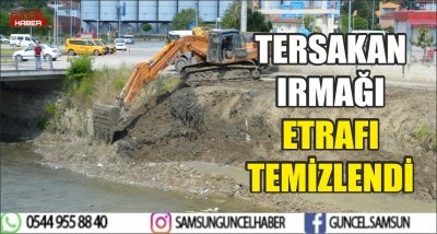 TERSAKAN IRMAĞI ETRAFI TEMİZLENDİ