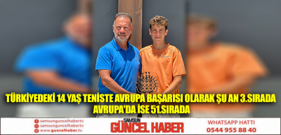 Türkiyedeki 14 yaş Teniste Avrupa başarısı olarak şu an 3.sırada  Avrupa'da ise 51.sırada