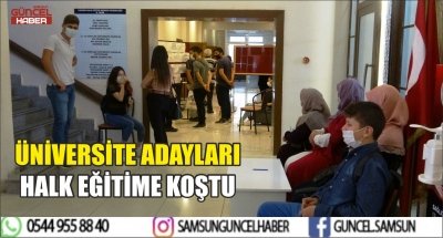 ÜNİVERSİTE ADAYLARI HALK EĞİTİME KOŞTU