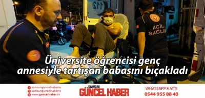 Üniversite öğrencisi genç, annesiyle tartışan babasını bıçakladı