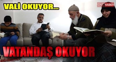 Vali Osman Kaymak Vatandaşla Beraber Kitap Okuyor