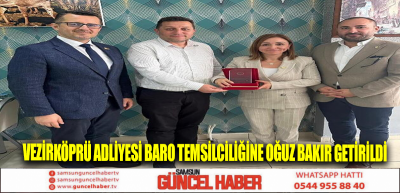 Vezirköprü Adliyesi Baro Temsilciliğine Oğuz Bakır getirildi