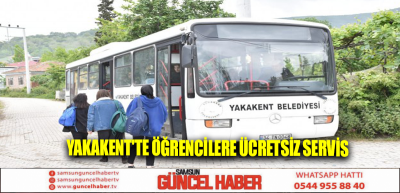 Yakakent'te öğrencilere ücretsiz servis