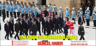 YENİ KABİNE'DEN ANITKABİR'E ZİYARET