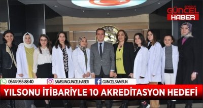 YILSONU İTİBARİYLE 10 AKREDİTASYON HEDEFİ