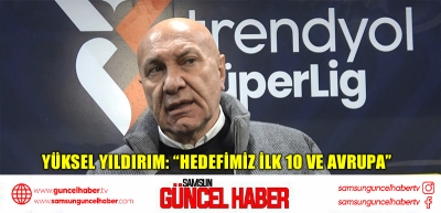 Yüksel Yıldırım: “Hedefimiz ilk 10 ve Avrupa”