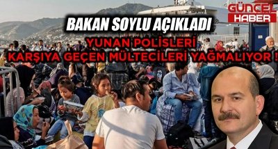 YUNAN POLİSLERİ KARŞIYA GEÇEN MÜLTECİLERİ YAĞMALIYOR !