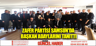 Zafer Partisi Samsun'da başkan adaylarını tanıttı