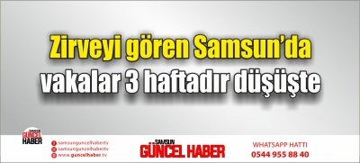 Zirveyi gören Samsun’da vakalar 3 haftadır düşüşte